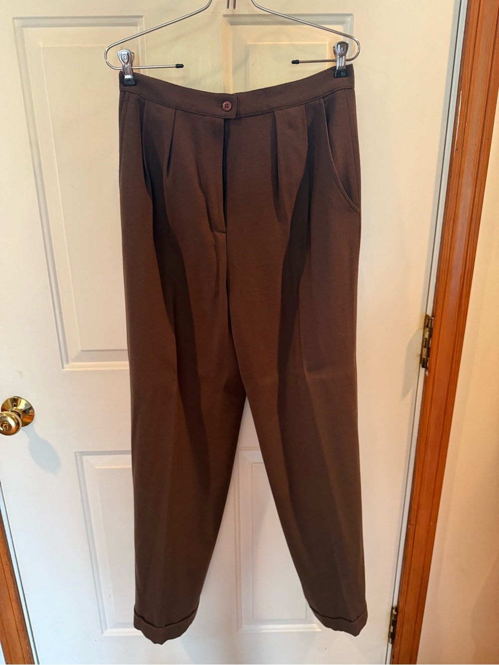 Jones New York Brown Pleated Women's Dress Pants